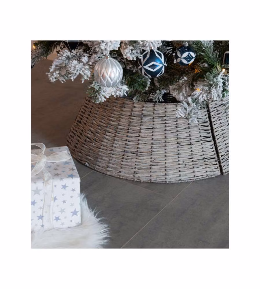 Decoris Cesto Copripiede Porta Albero - 57x28 cm - per Alberi fino a 180 cm
