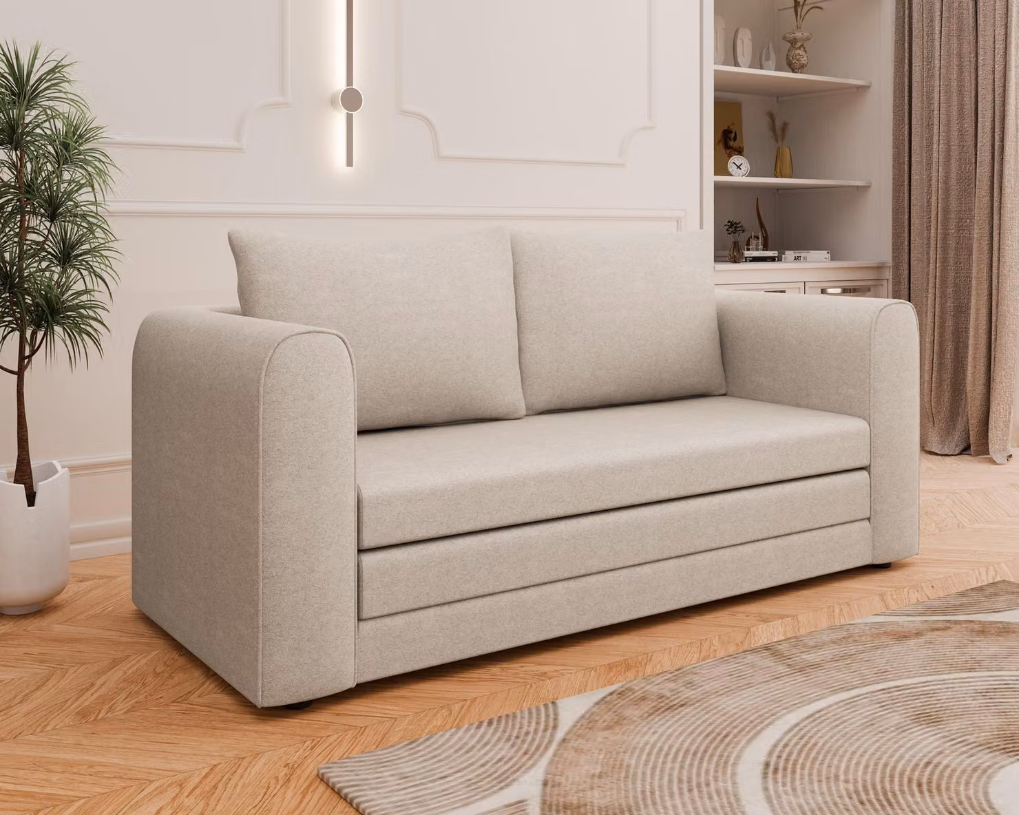 Divano letto Arelis - Beige