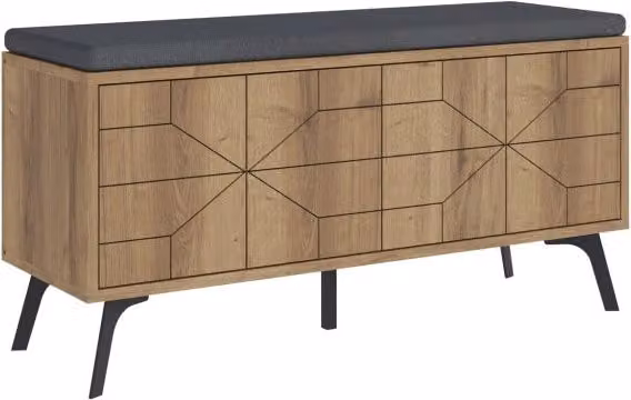 Scarpiera in legno "Dune" - 107 x 35 x 55 cm - Marrone