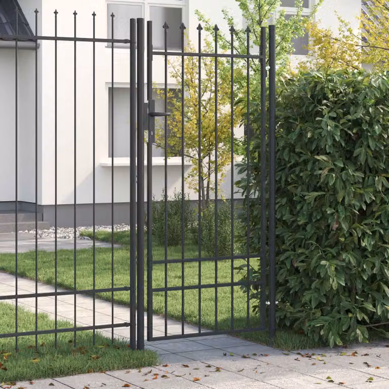Cancello singolo per recinzione vidaXL BOXTEL in acciaio, L: 103 cm, H: 250 cm