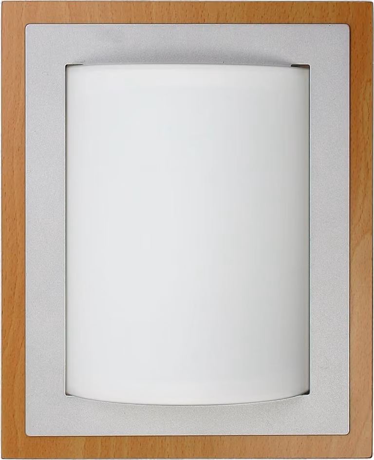 Lampada da soffitto MERA - 2xE27, 60W, frassino / argento