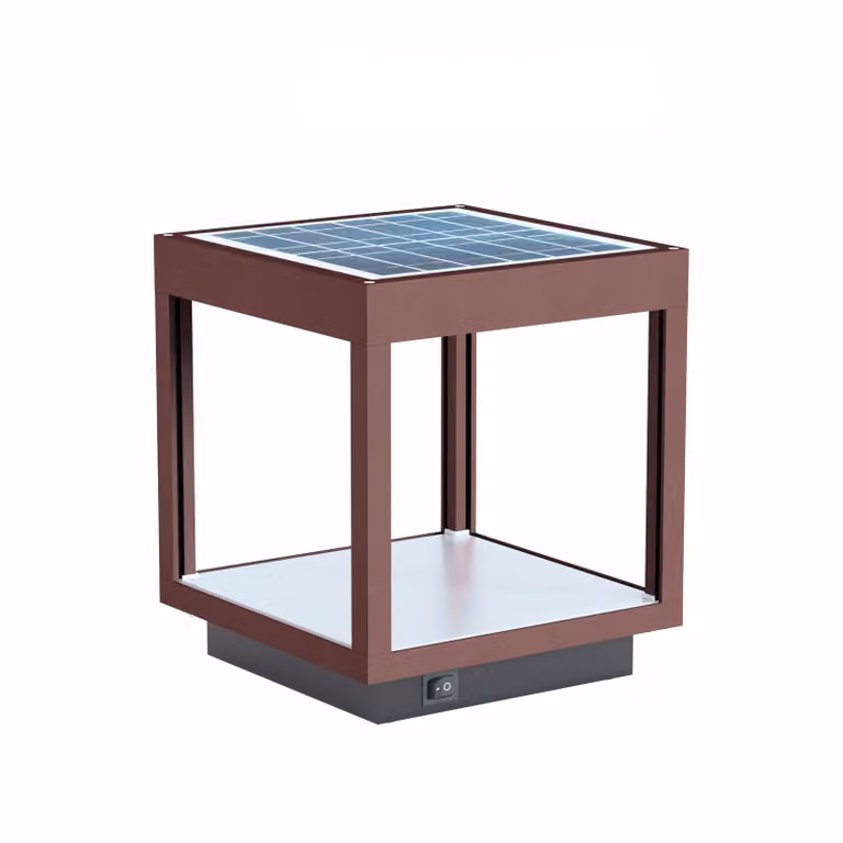 Lanterna Visor Solare a Led da 3,5w a batteria, IP54 Corten
