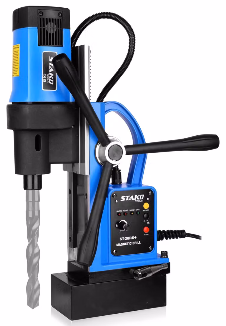 Trapano portatile a magnete - Potenza: 1800 Watt - Mandrino da 80 mm