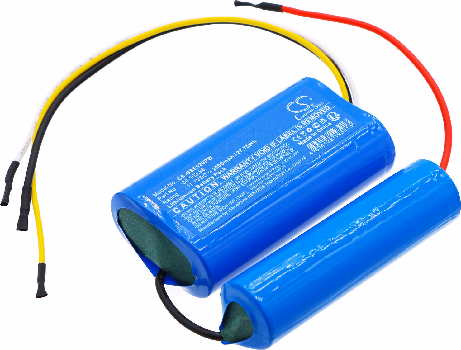TECHTEK Batteria compatibile con [Gardol] 11015, 34.103.98, GGS-E 12Li sostituisce 34.103.98