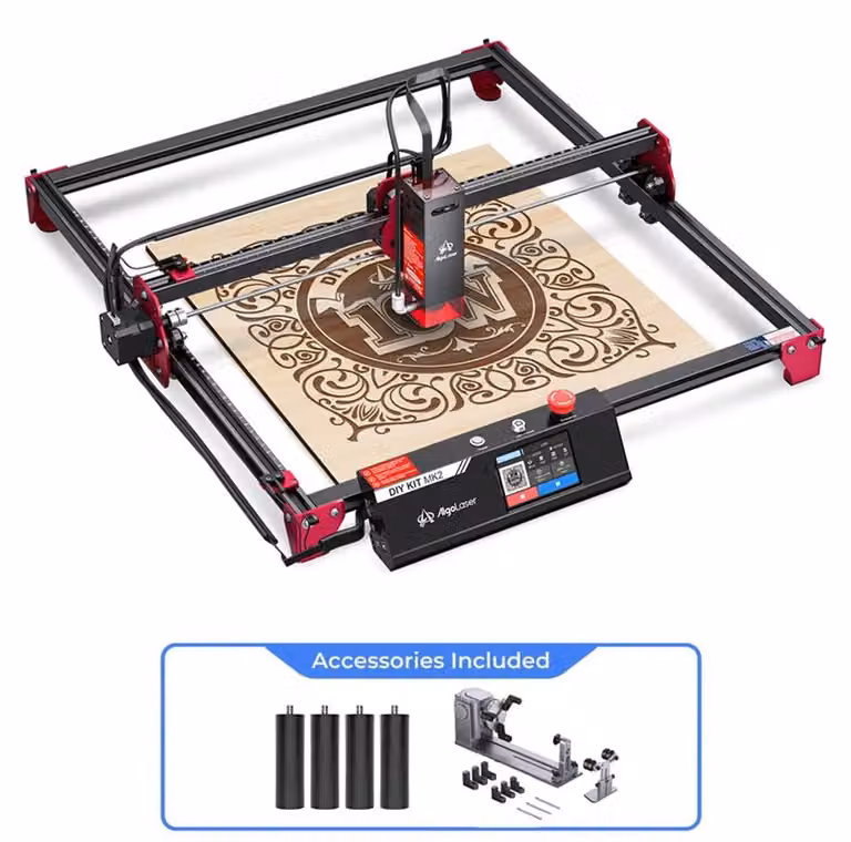 Macchina per incisione laser da 10W - Tagliatrice laser con touchscreen da 3,5 pollici e Wi-Fi - dimensioni area di lavoro 400x435 mm