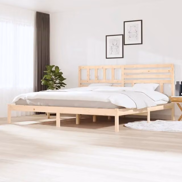 Struttura Letto in Legno Massello di Pino Design Mania, L/P: 180 x 200 cm