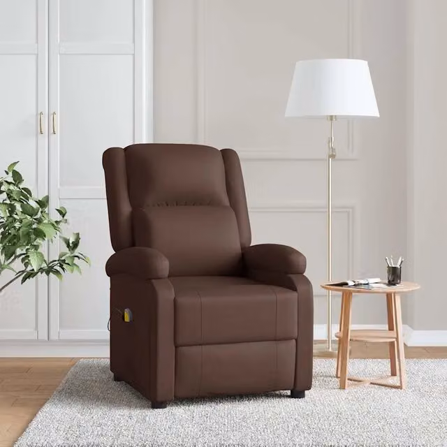 Divano Sedia-Poltrona Massaggiante Marrone in Similpelle 490104