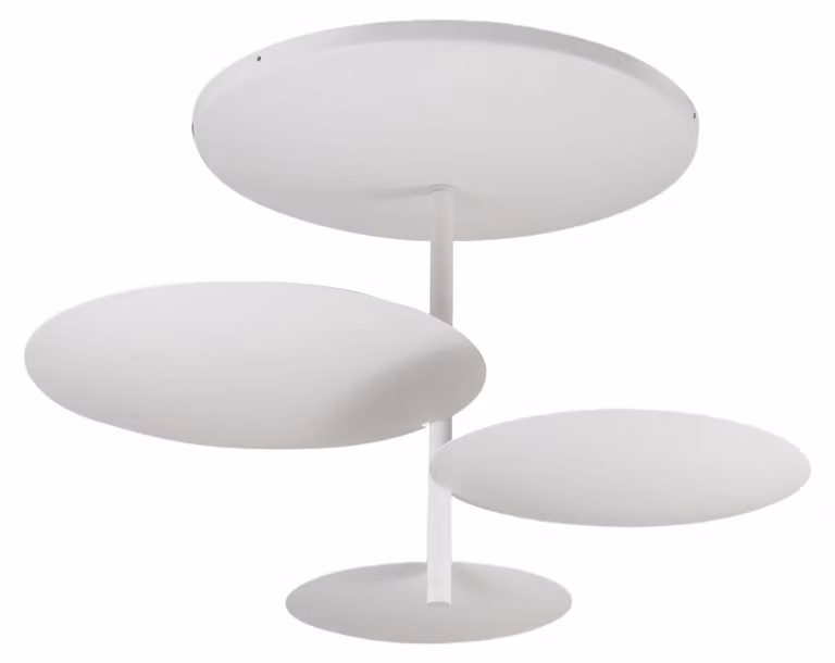Plafoniera Simplon LED 3x15,5W Integrato 5180 lm 3000K Dimmerabile a taglio di fase, Struttura in metallo, IP20, Classe 1 - Bianco