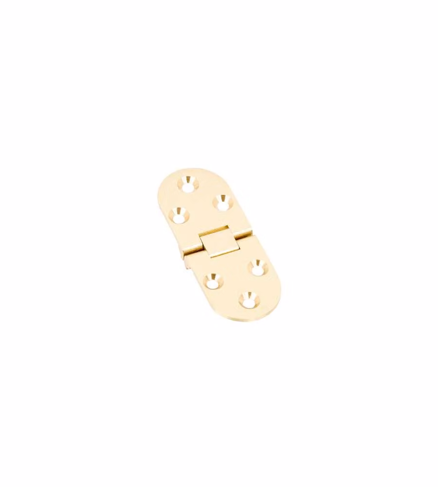 Cerniera Biscotto Con Fermo Ottone Lucido