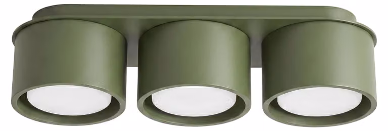 Plafoniera MODO 3 verde oliva Gx53 3xGx53 10W alluminio 8,2x10,4x32,4 cm Sollux Lighting