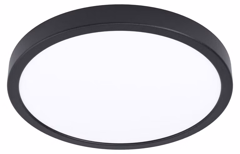 Plafoniera Tonda Esterno Contemporaneo Argolis-Z Alluminio Nero Led