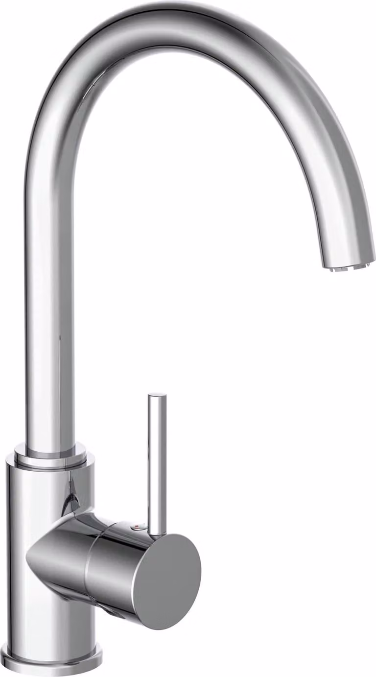 Rubinetto da cucina SCHÜTTE CASALLA, rubinetto da cucina a bassa pressione, rubinetto da cucina a risparmio energetico cromato