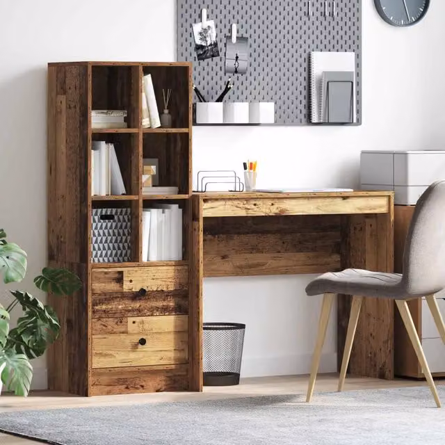 Scrivania Legno vecchio 135,5 x 40 x 127 cm 2 pz 3337327