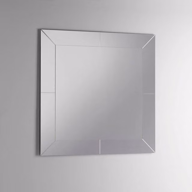Specchio quadrato TFT trasparente da parete, L: 70 cm, H: 70 cm, P: 2 cm