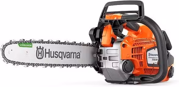 Motosega professionale a benzina Husqvarna arancione in metallo con catena 0.325" e potenza 20.2 cm3