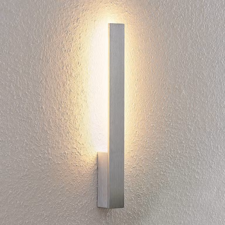 Applique da parete a LED Ivano Arcchio, Alluminio / Grigio / Zincato, Corridoio, Alluminio, Moderno, Applique a LED