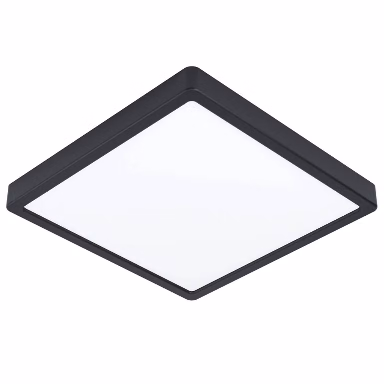 Eglo LED plafoniera a pannello Fueva 5 Black 29x29cm 20,5W 2400lm Bianco caldo 3000K