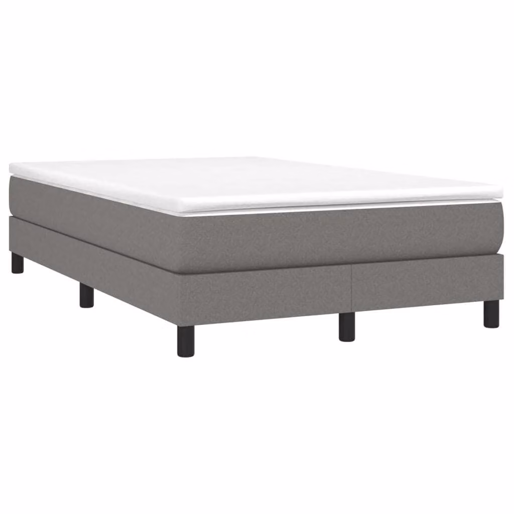 Maison Exclusive - Giroletto a Molle con Materasso Grigio Scuro 120x190cm Tessuto