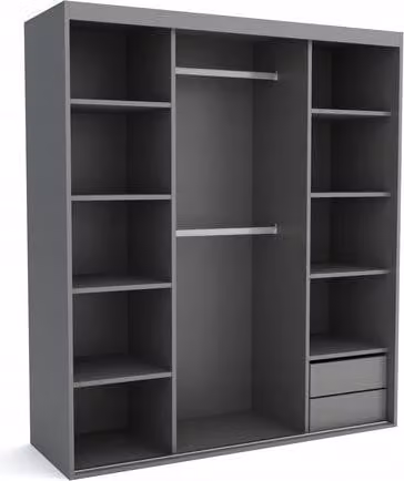 Tappeto FURNLUX A Grigio 210cm / Colore principale: Grigio / Dimensioni: 210 x 60 x 205 cm