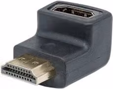 Connettore video HDMI Techly M/F a 90 gradi nero