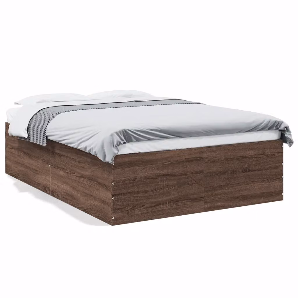 Giroletto vidaXL in legno multistrato color rovere marrone L: 135 cm, P: 190 cm, H: 45 cm – 2