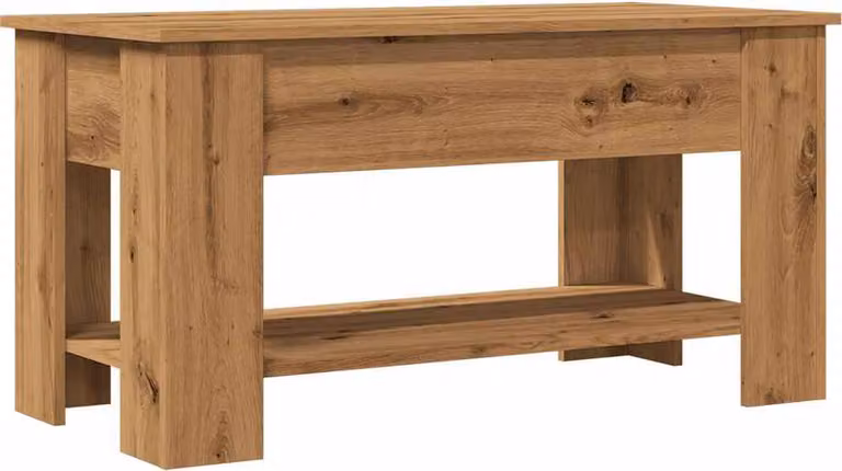 Tavolino Salotto Rovere Artigianale 101x49x52 cm in Truciolato