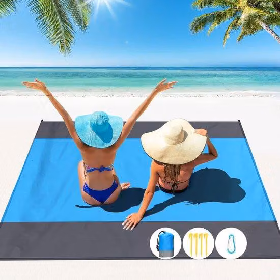 Ombrellone 200×210 cm, resistente all'acqua e alla sabbia, extra large e leggero, adatto per 1-4 adulti. Ideale per la spiaggia, i viaggi, il campeggio, le escursioni e i picnic.