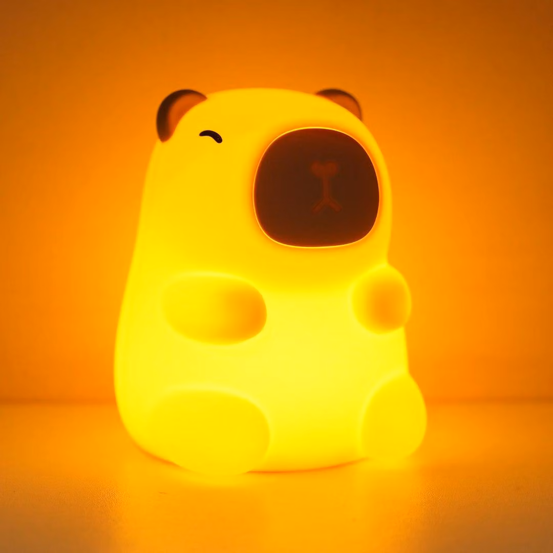 Lampada da notte per bambini KAPIBARA MILAGRO marrone LED 0,45W RGB 3000K