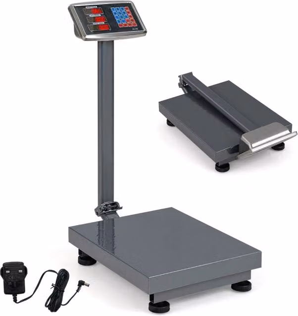 Bilancia digitale a piattaforma Design In con calcolatrice integrata e precisione di 0,05 kg, colore Argento