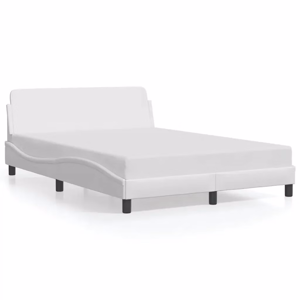 Giroletto Dover vidaXL in similpelle bianco L: 140 cm, P: 190 cm, H: 105 cm – 2