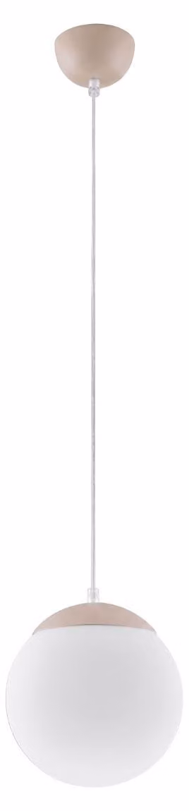 Lampada a sospensione UGO 20 taupe 1xE27 15W acciaio/vetro 110x20x20cm Sollux Lighting