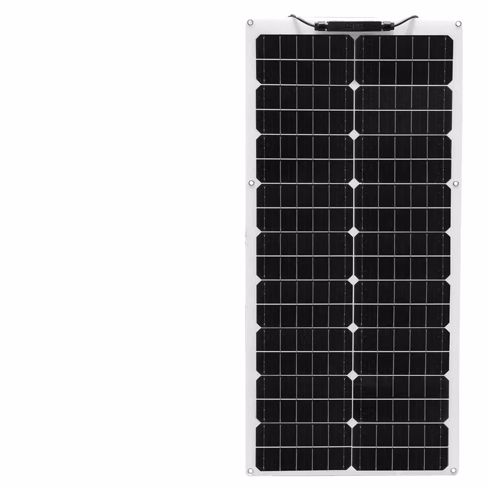 Pannello solare flessibile, opzioni 50W / 100W / 120W, alta efficienza 24%, 19,8V 50W Bianco