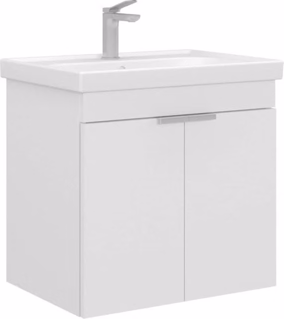 Mobile lavabo "Desna 60" - 60 x 45 x 58 cm - Bianco opaco