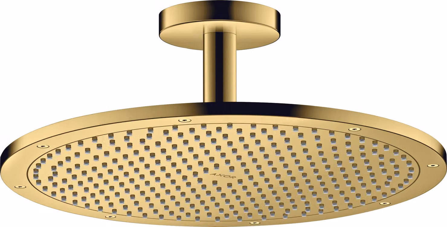 hansgrohe AXOR ShowerSolutions pomme de douche 350 1 jet, raccordement au plafond, 26035990, 26035990