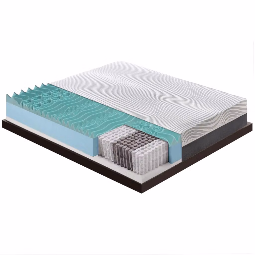 Materasso Singolo MaterassieDoghe Ibrido con Molle Insacchettate, Memory Foam a 9 Zone Differenziate e Rivestimento Sfoderabile Antibatterico, Bianco, L/P/H: 190 x 80 x 20 cm – 2