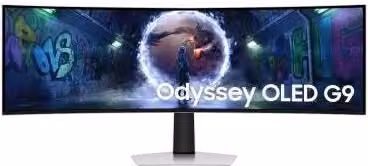 Monitor PC Samsung G93SD da 49 pollici (124,5 cm) Dual QHD OLED Argento con risoluzione 5120 x 1440 pixel e frequenza di 240 Hz