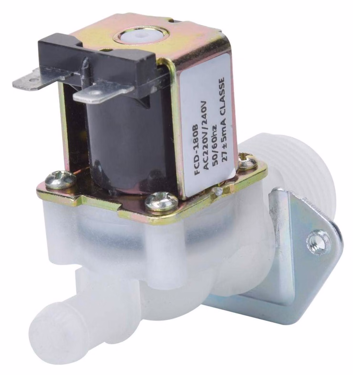 Elettrovalvola da 3/4 di pollice, valvola magnetica, 220 V, con raccordo in plastica