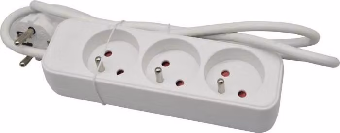 Unità domestica - GAO - 3 prese 2P+T - Con protezione bambini - Conforme NF