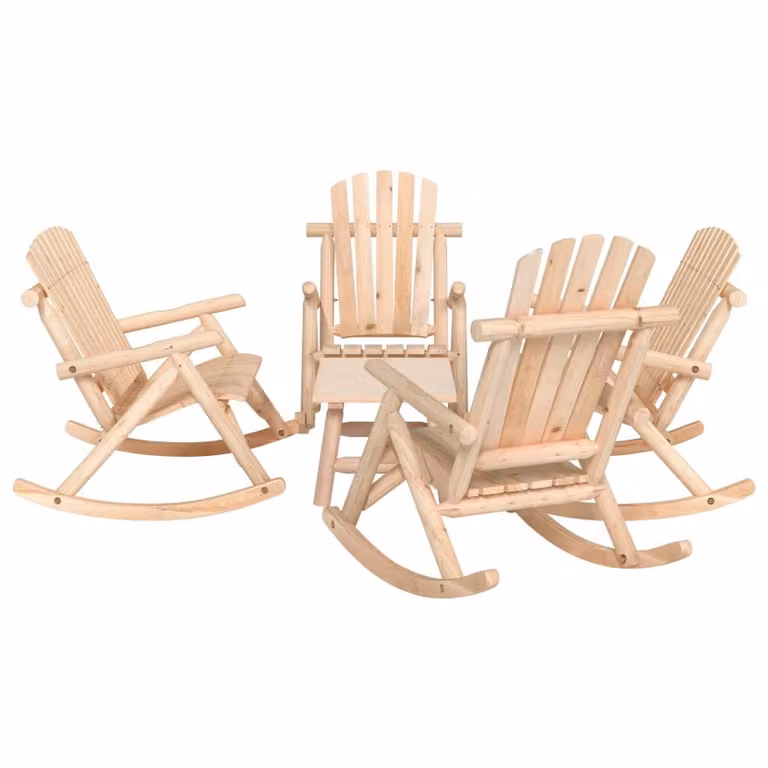 Maison Exclusive - Set da esterno per relax, composto da 5 pezzi, in legno massello di abete