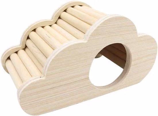 Casetta in legno per piccoli animali - ideale come nascondiglio e decorazione