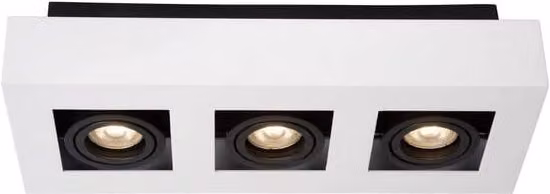 Plafoniera spot Lucide Xirax 3xGU10 dimmerabile bianca