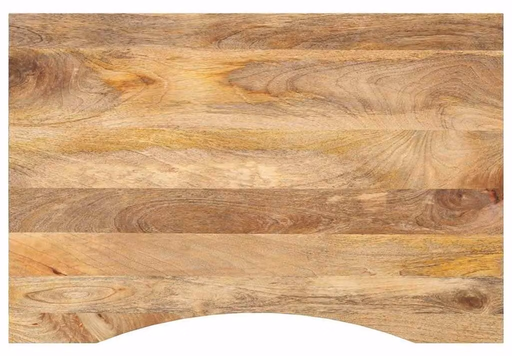 Tavolo da pranzo con piano in legno di mango massello, dimensioni 100 x 60 cm