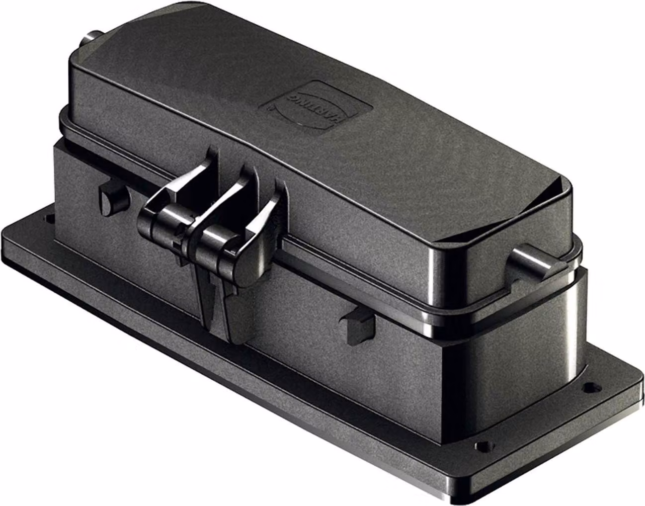 HARTING Han ECO 24B Custodia da montaggio con telaio di supporto per 2 staffe (nella parte superiore) con cappuccio protettivo in plastica - 1 pezzo