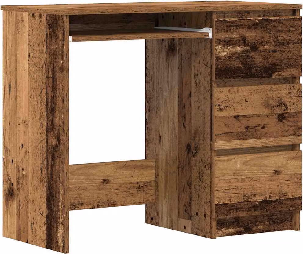 Scrivania Legno Antico 90x45x76 cm in Legno Multistrato