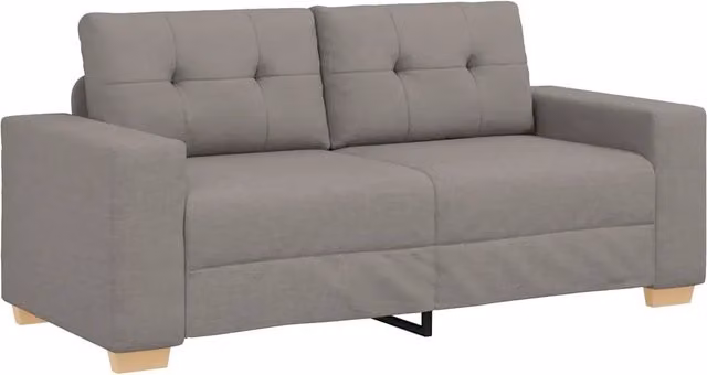 Divano | Divano da soggiorno | Sofa Divanetto Tortora 180x77x82 cm in Tessuto