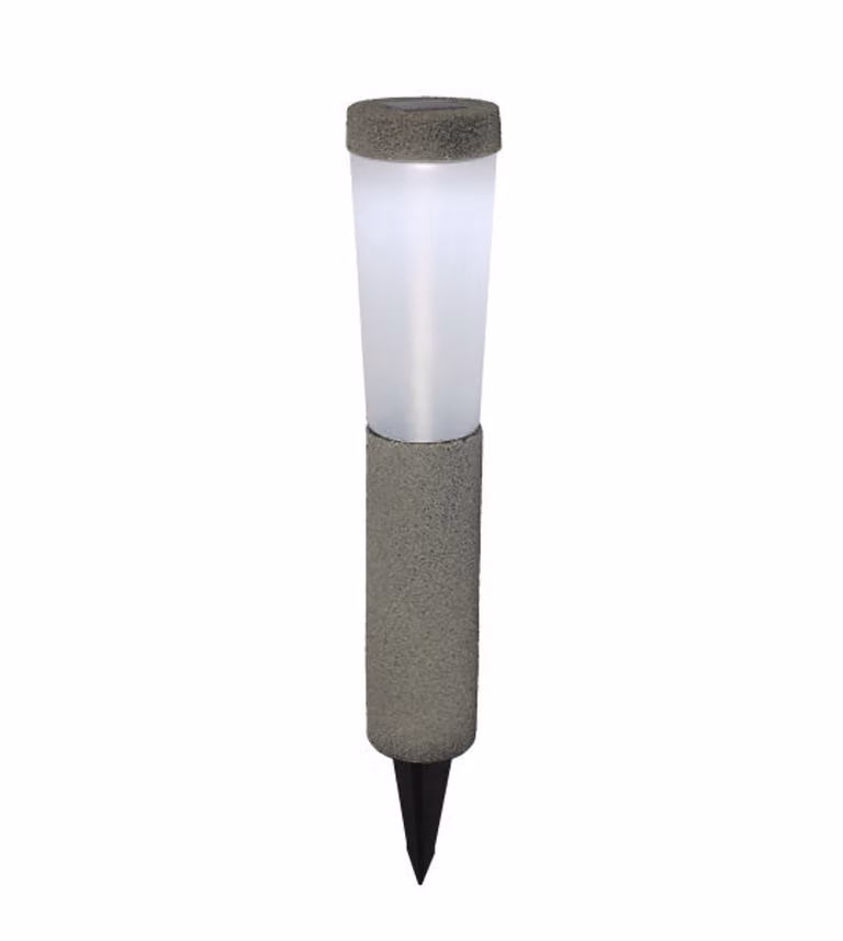 GLOBO 33785-2 Luce solare in plastica grigio pietra, LED