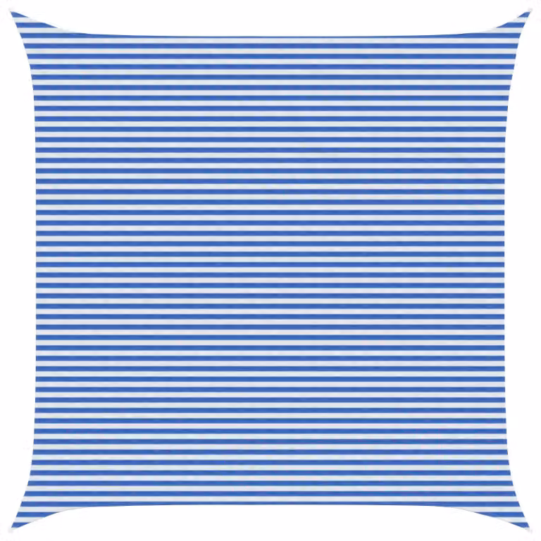 Telo Ombra Blu e Bianco 6 x 6 m HDPE