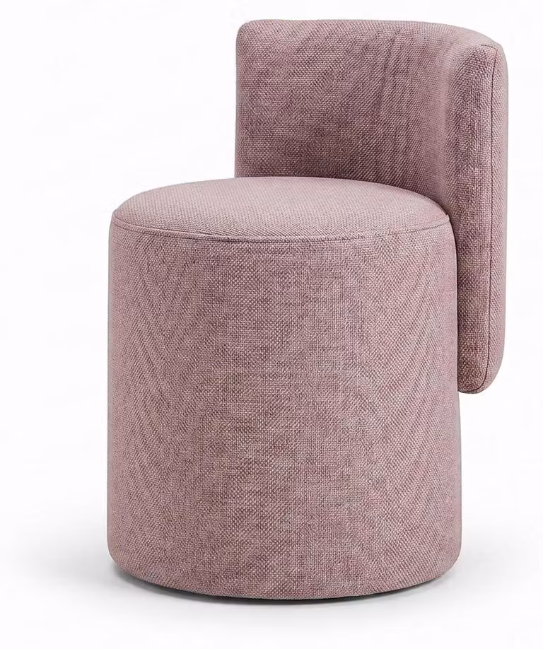 Pouf imbottito moderno beige, elegante poggiapiedi con spazio contenitore