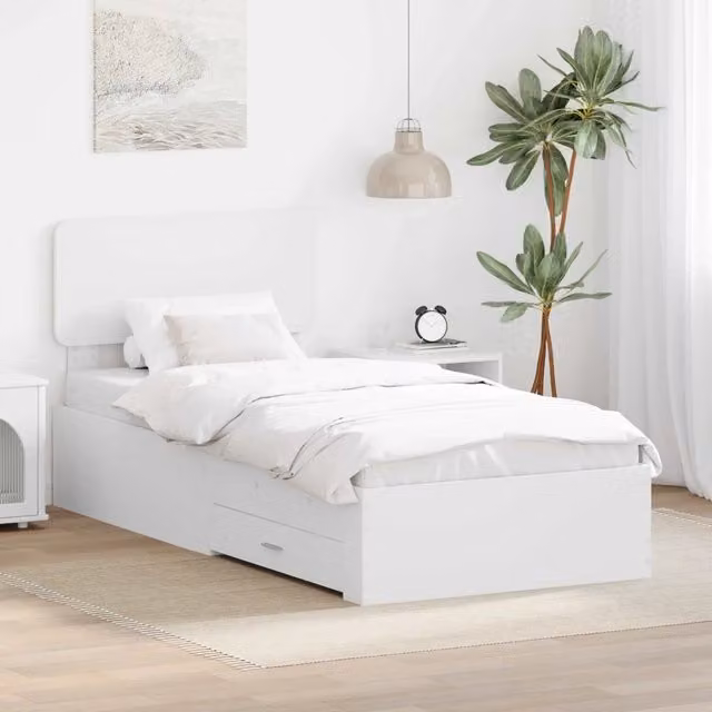 Struttura del letto Bianco 90 x 190 cm Legno ingegnerizzato 3412427