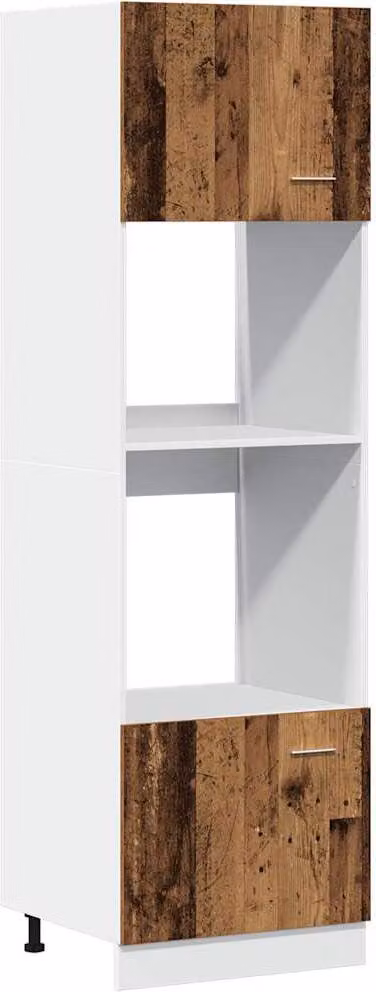 Mobile per Microonde “Lyon” Legno Antico 60x57x207 cm